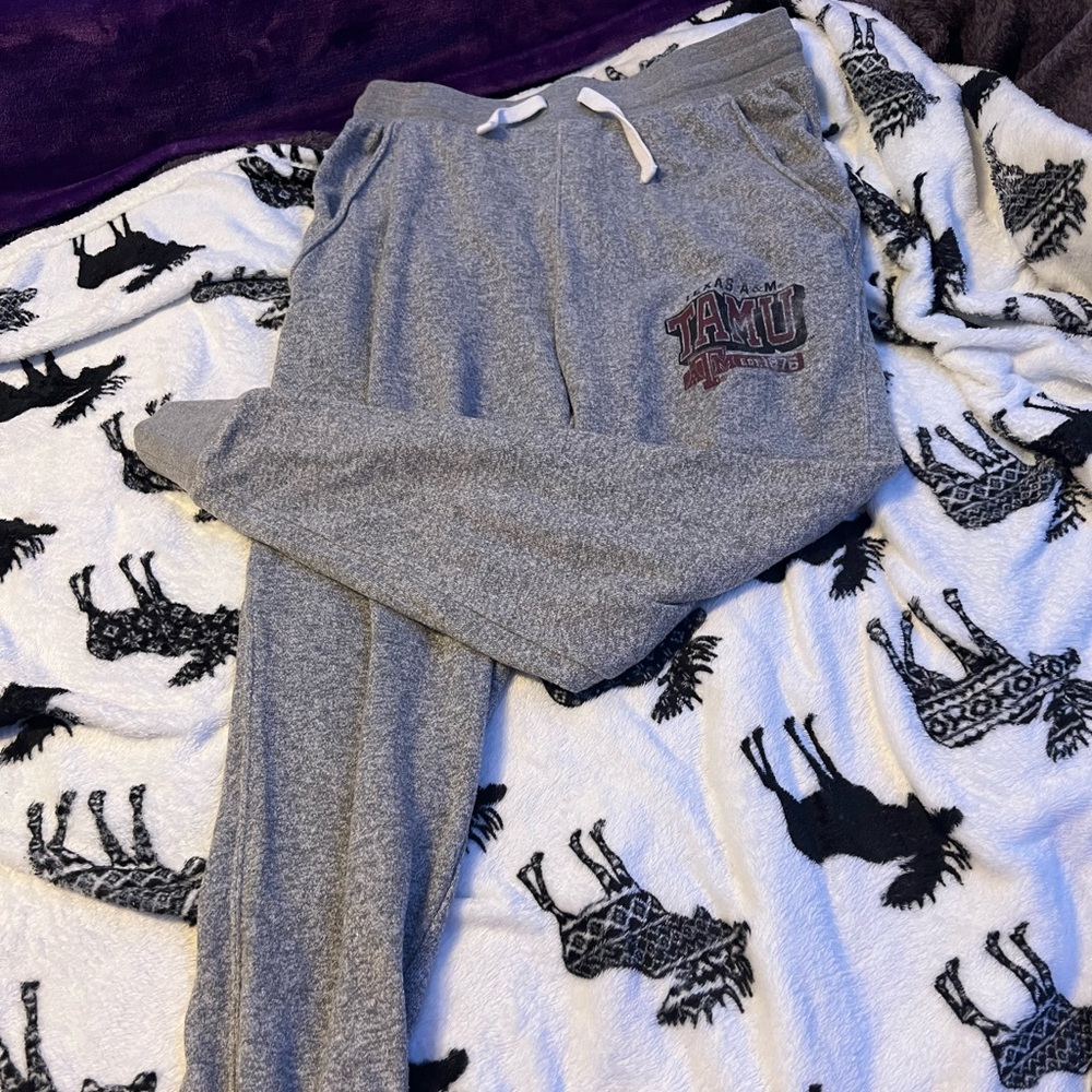 Gray Texas A&M university sweatpants